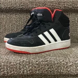 Adidas Kids Black and Red Sneakers